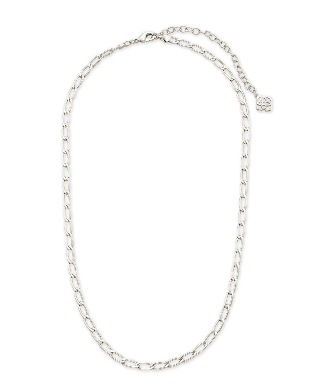 Kendra Scott: Merrick Chain Necklace in Silver - The Vogue Boutique