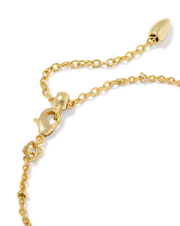 Kendra Scott: Tiger Striped Elaina Delicate Chain Bracelet in Gold Mother of Pearl (9608805497)