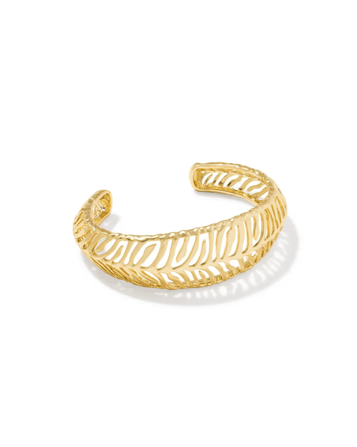 Kendra Scott: Tiger Striped Mikki Cuff Bracelet in Gold M/I (9608805540)