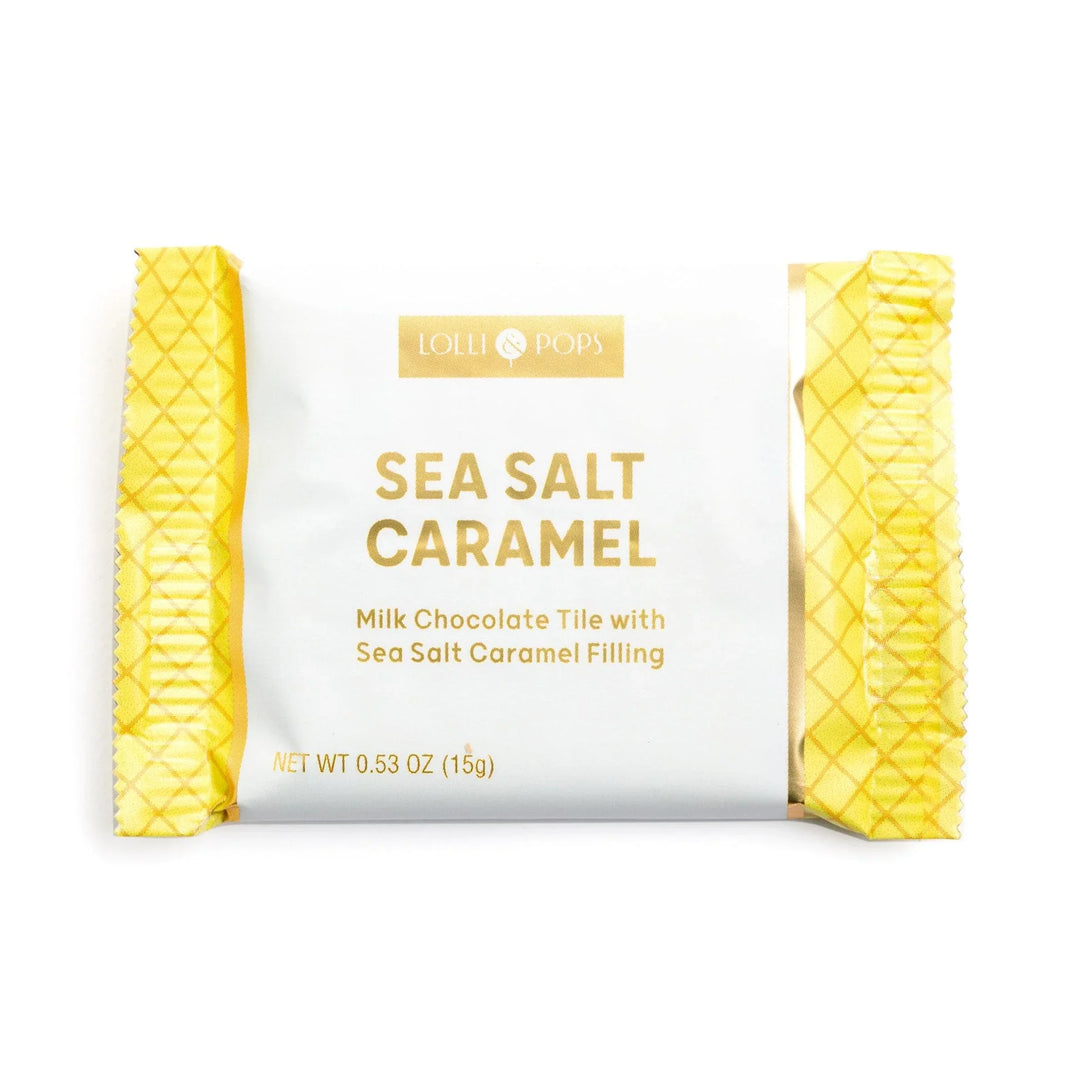 Lolli and Pops: Sea Salt Caramel Chocolate Square Tile - The Vogue Boutique