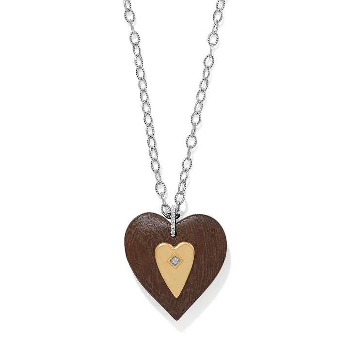 Brighton: Love Messages B Love Wood Necklace (JM0202)
