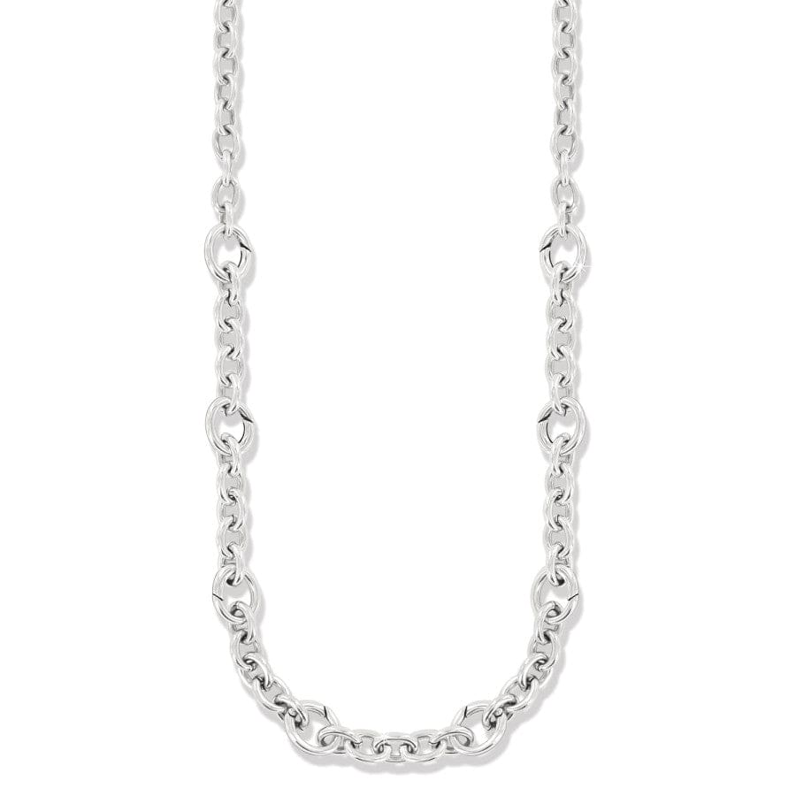 Brighton: Luxe Link Charm Necklace in Silver (JM7622) - The Vogue Boutique