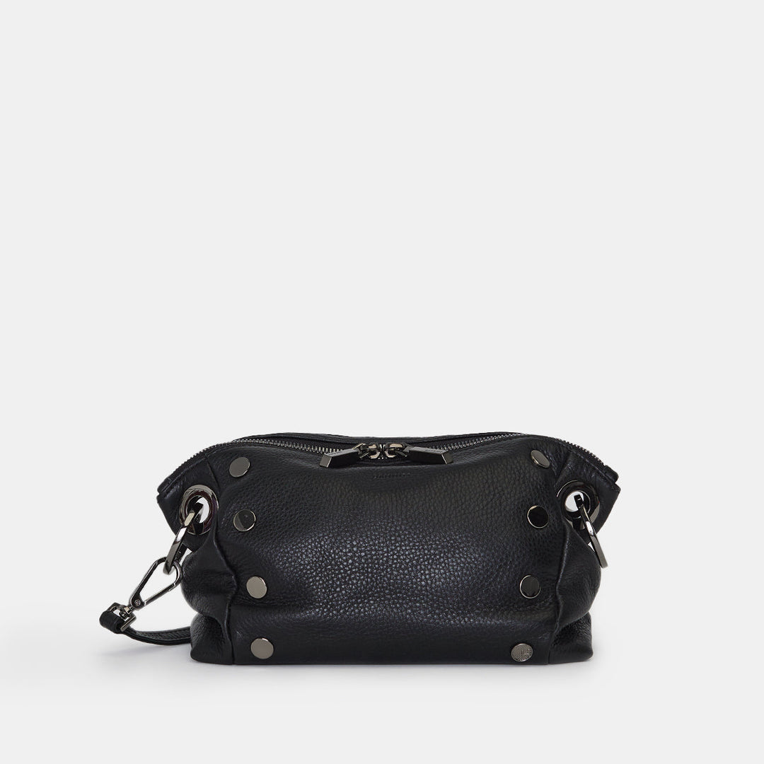 Hammitt: Daniel Crossbody Clutch Sml in Black/Gunmetal