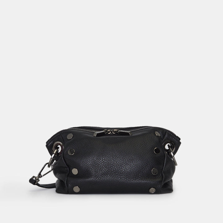 Hammitt: Daniel Crossbody Clutch Sml in Black/Gunmetal