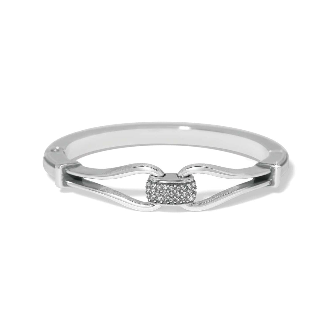 Brighton: Meridian Classic Silver Hinged Bangle (JF0147)