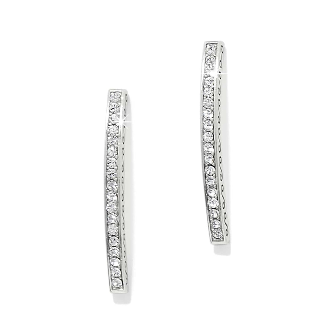 Brighton: Meridian Geo Bar Silver Post Earrings (JA0270)