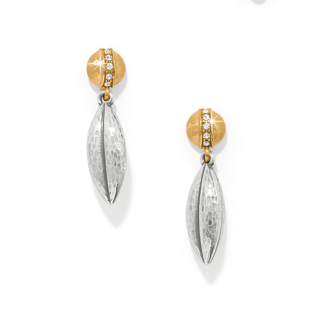 Brighton: Meridian Orbit Bead Two-Tone Post Earrings (JA0268)