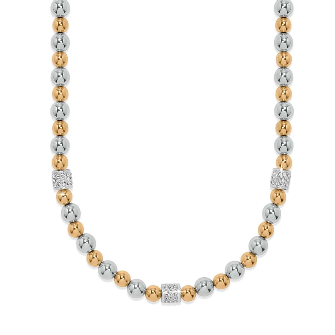 Brighton: Meridian Petite Station Two Tone Necklace (JM0120)