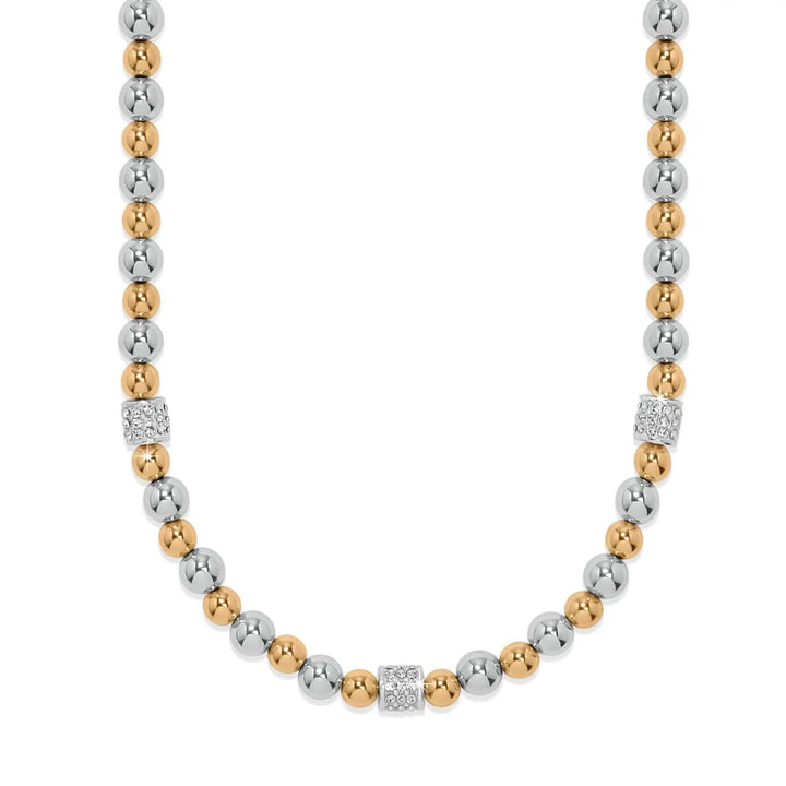Brighton: Meridian Petite Station Two Tone Necklace (JM0120)
