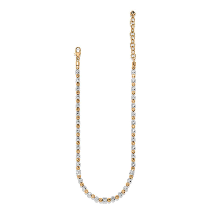 Brighton: Meridian Petite Station Two Tone Necklace (JM0120)