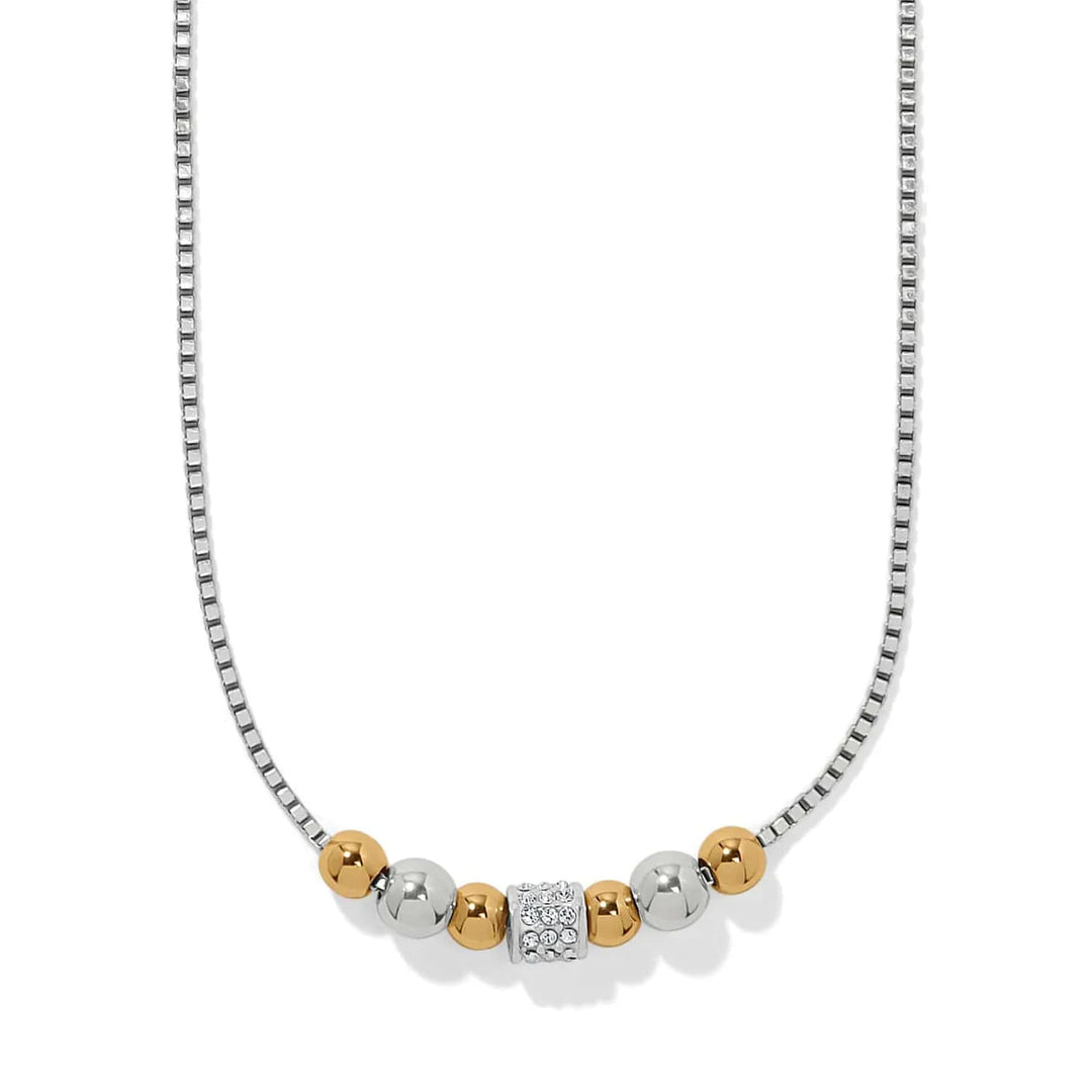 Brighton: Meridian Petite Station Small Necklace in Gold/Silver (JM0121)