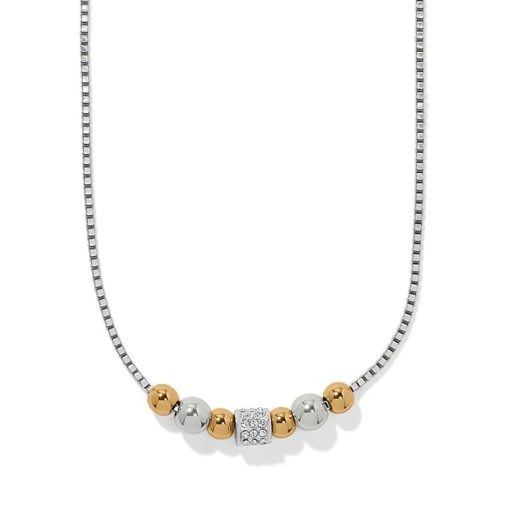 Brighton: Meridian Petite Station Small Necklace in Gold/Silver (JM0121)