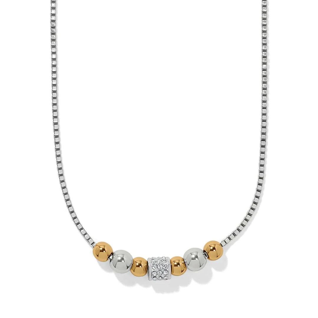 Brighton: Meridian Petite Station Small Necklace in Gold/Silver (JM0121)