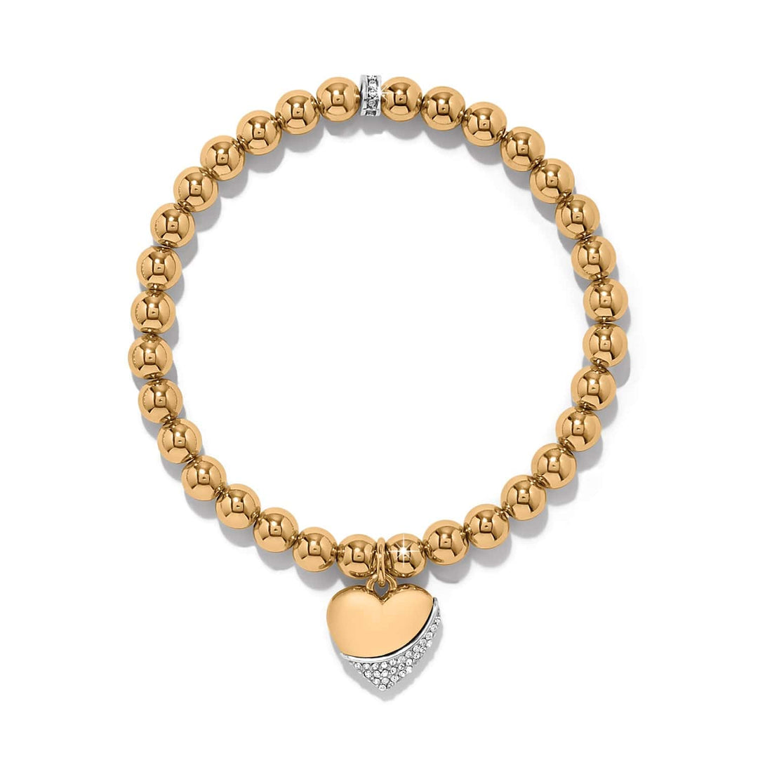 Brighton: Meridian Pet Wave Heart Bracelet in Gold