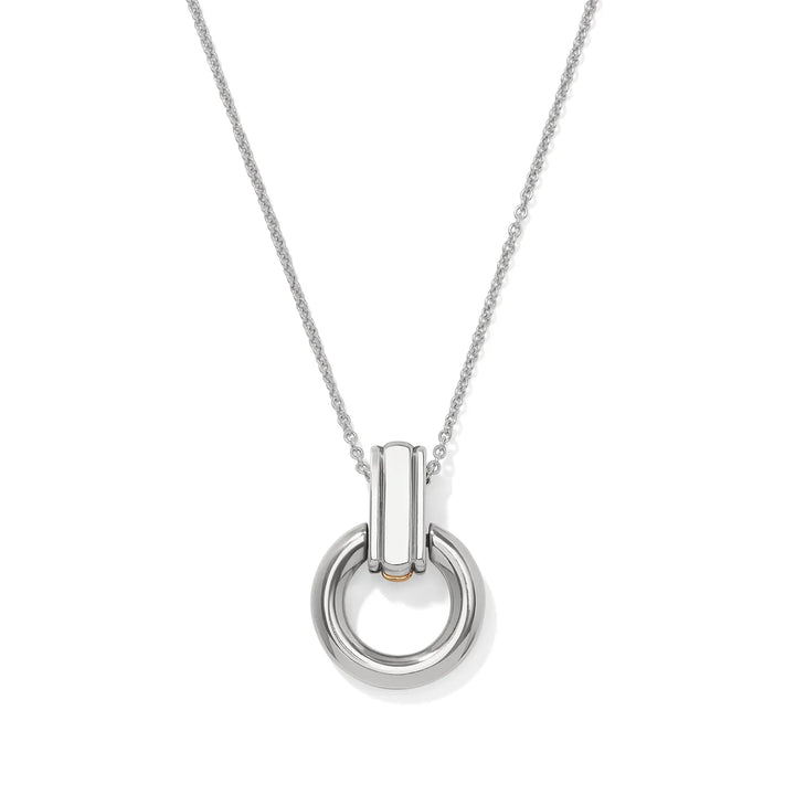 Brighton: Mosaic Two Tone Link Ring Necklace (JM0290)