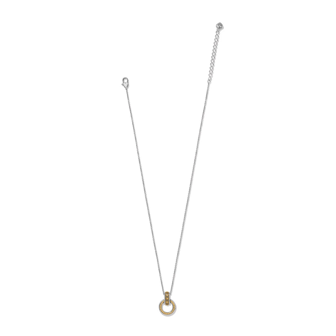 Brighton: Mosaic Two Tone Link Ring Necklace (JM0290)