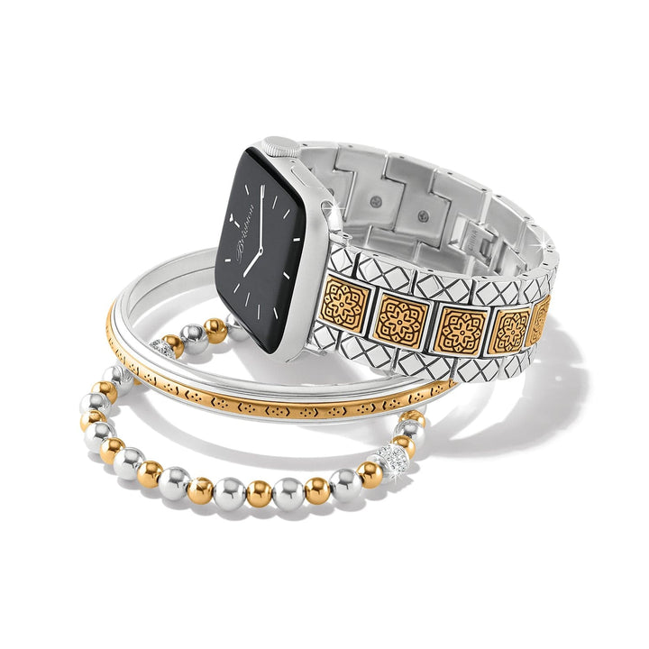 Brighton: Mosaic Two Tone Watch Band (W30602)