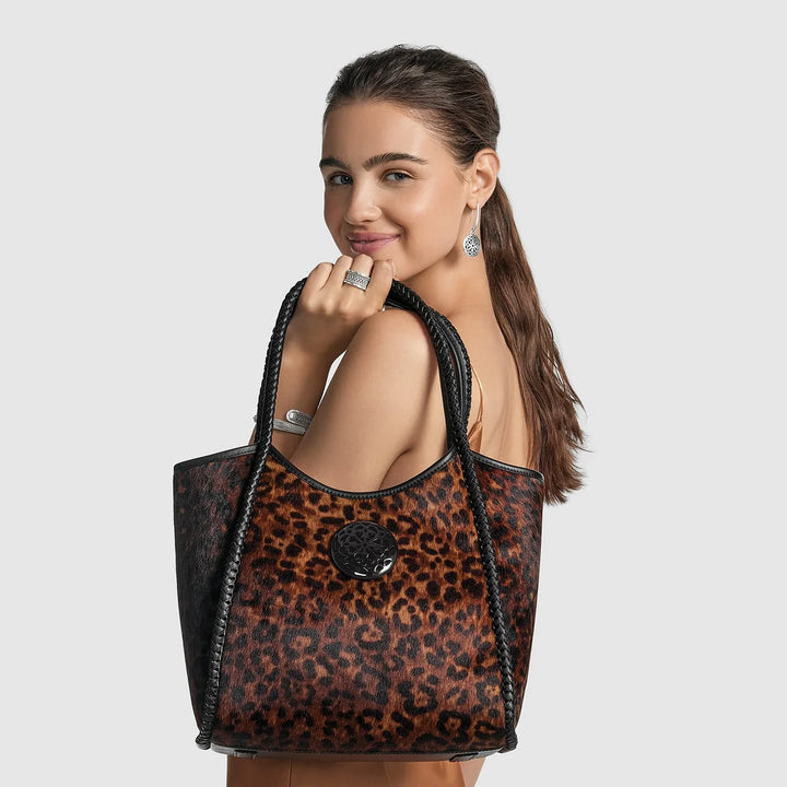 Brighton: Noa Large Tote in Leopard (H3869L)