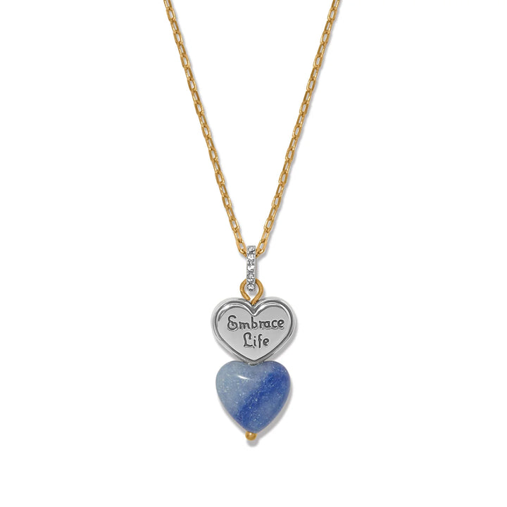 Brighton: One Heart Duo Heart Petite Necklace (JM0262)