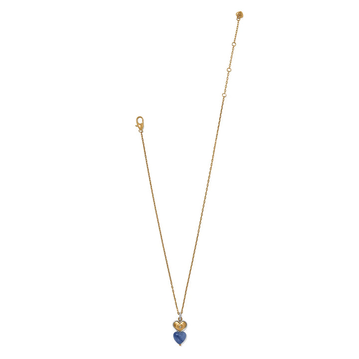 Brighton: One Heart Duo Heart Petite Necklace (JM0262)