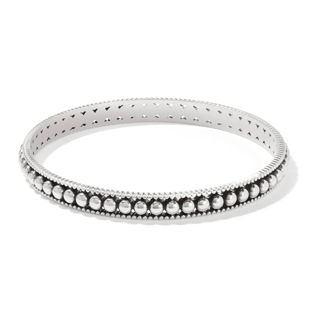 Brighton: Silver Pretty Tough Pierced Slim Bangle (JF0103)