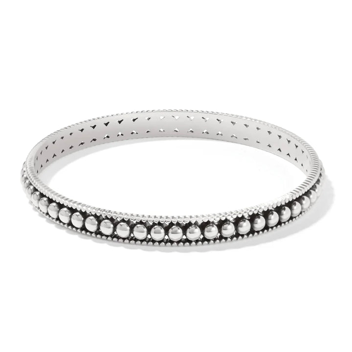 Brighton: Silver Pretty Tough Pierced Slim Bangle (JF0103)