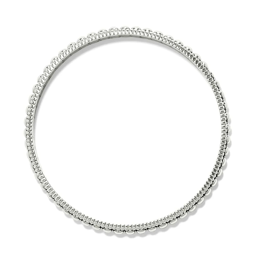 Brighton: Silver Pretty Tough Pierced Slim Bangle (JF0103)