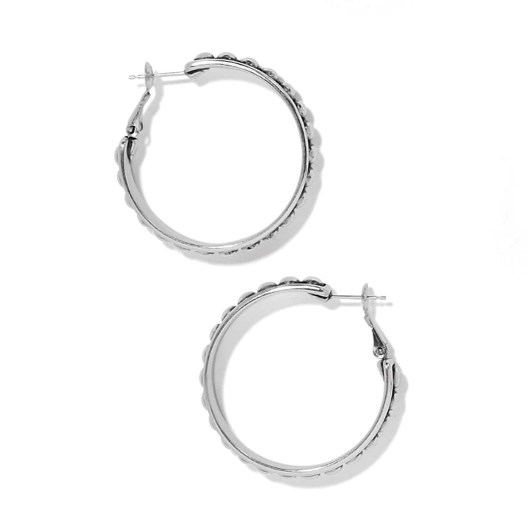 Brighton: Pretty Tough Stud Large Leverback Hoop Earrings (JA9895)