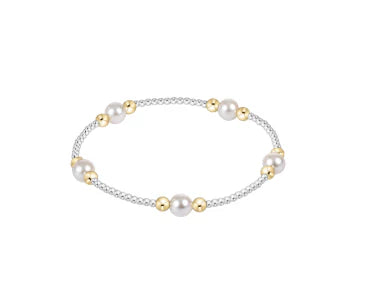 Enewton: Purpose Pearl in Mixed Metal Bracelet - The Vogue Boutique