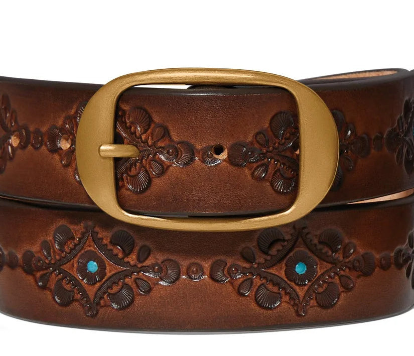 Brighton: 1 1/2" Women's Dark Brown Nessa Belt (B60585)