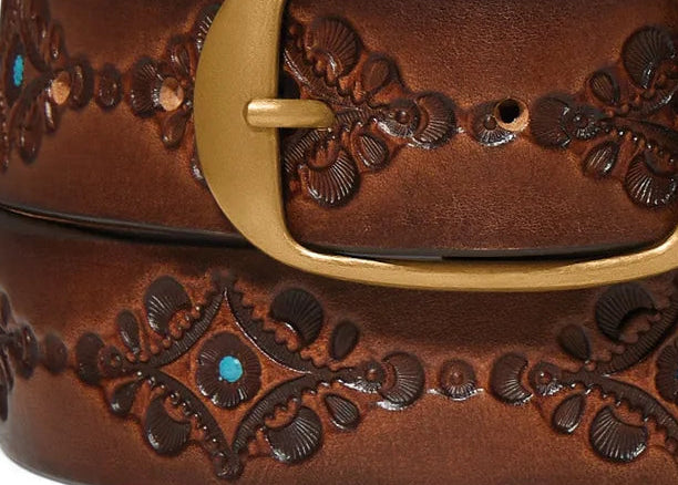 Brighton: 1 1/2" Women's Dark Brown Nessa Belt (B60585)