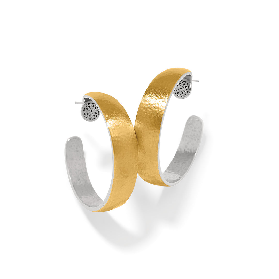Brighton:Ferrara Entrata Moon Large Hoop Earrings JA0094 - The Vogue Boutique