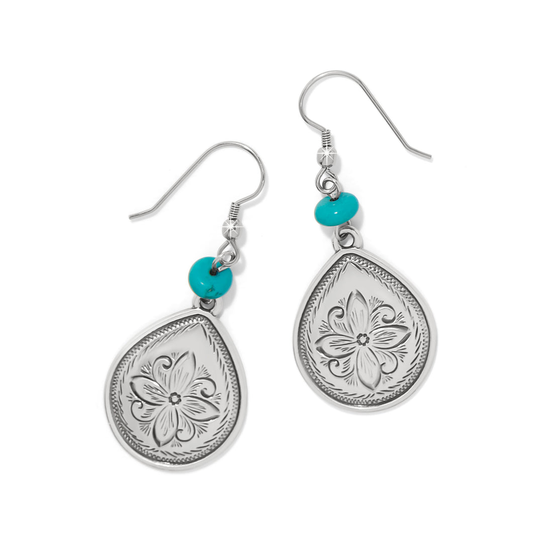 Brighton: Mosaic Turquoise Teardrop French Wire Earrings JA0163