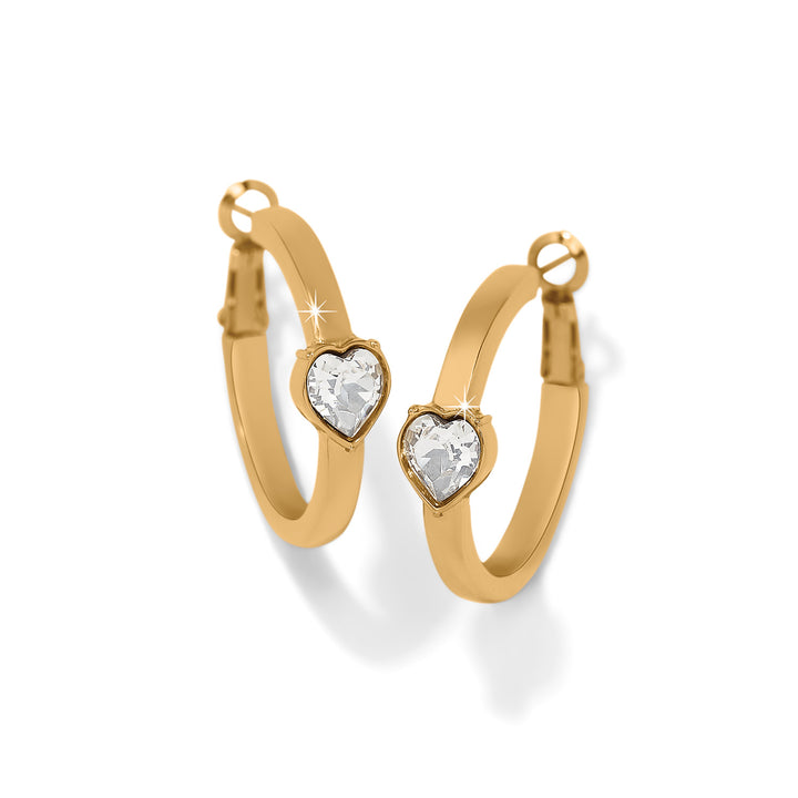 Brighton: Mystery Of Love Heart Hoop Earrings (JA0210) - The Vogue Boutique