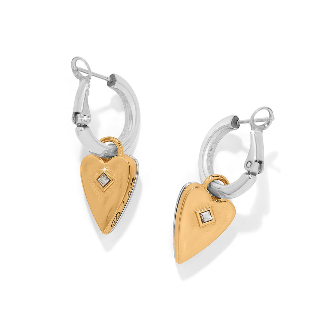 Brighton: Love Messages Be Love Reversible Hoop Earrings (JA0224)