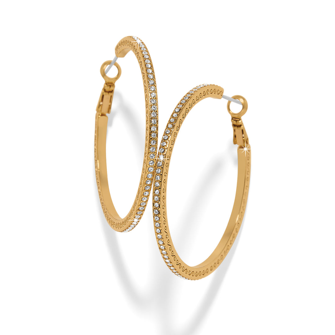 Brighton: Meridian Eclipse Gold Large Hoop Earrings JA0315 - The Vogue Boutique