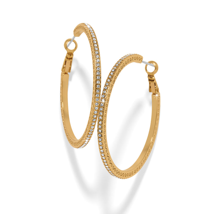 Brighton: Meridian Eclipse Gold Large Hoop Earrings JA0315 - The Vogue Boutique