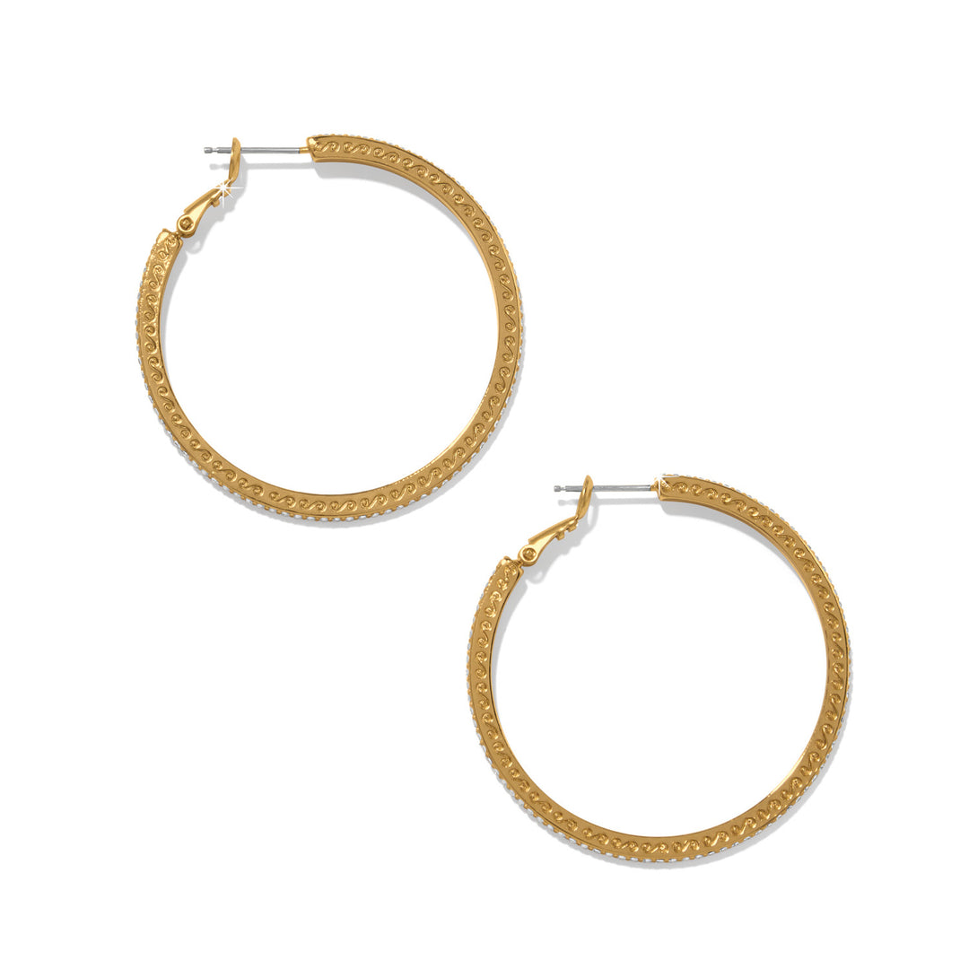 Brighton: Meridian Eclipse Gold Large Hoop Earrings JA0315 - The Vogue Boutique