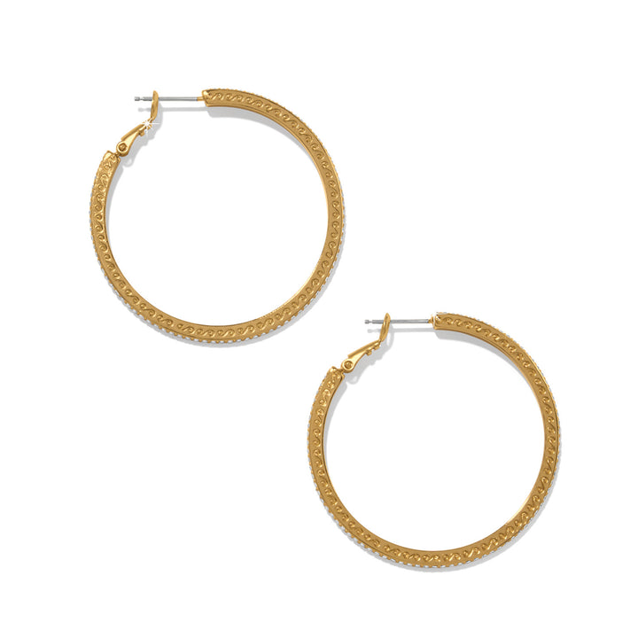 Brighton: Meridian Eclipse Gold Large Hoop Earrings JA0315 - The Vogue Boutique
