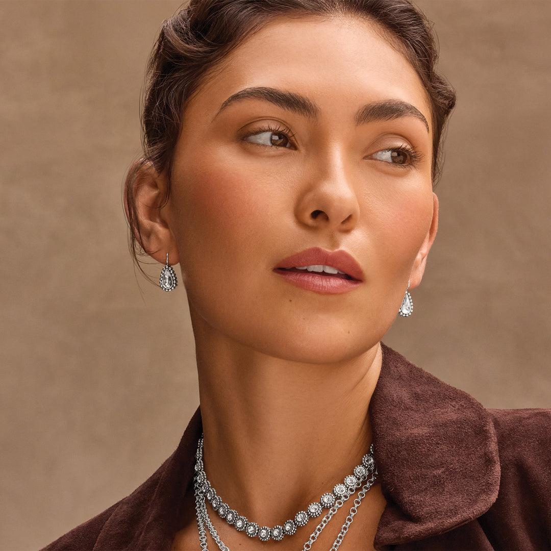 Brighton: Twinkle Luxe Teardrop French Wire Earrings (JA0414)