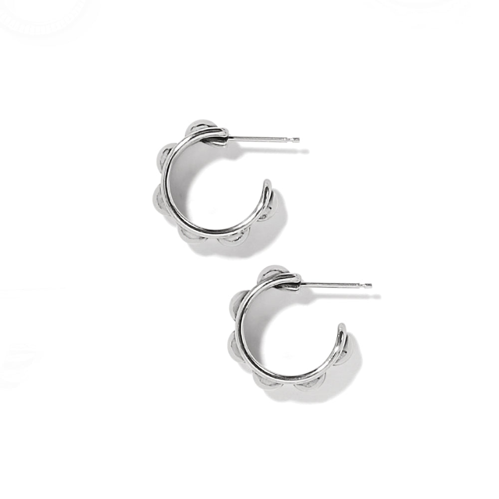 Brighton: Pretty Tough Stud Post Hoop Earrings (JA9897) - The Vogue Boutique