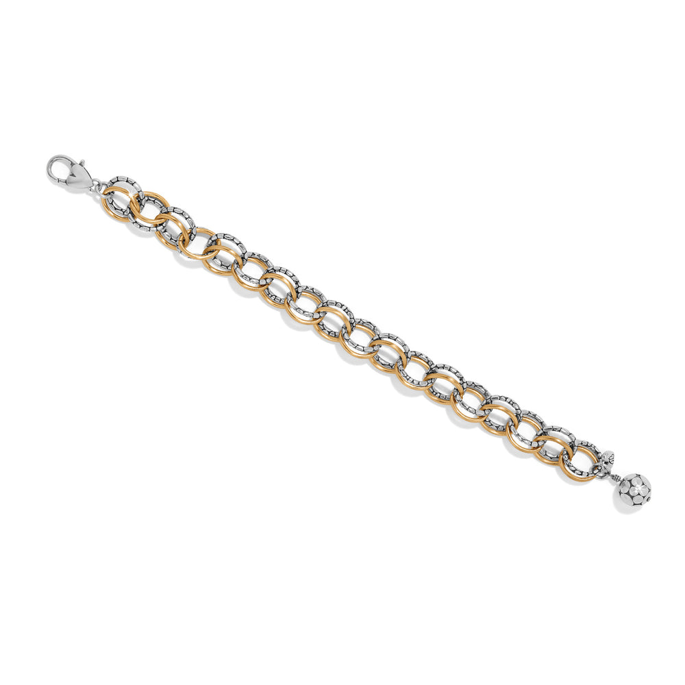 Brighton: Pebble Link Two Tone Bracelet JF0377 - The Vogue Boutique