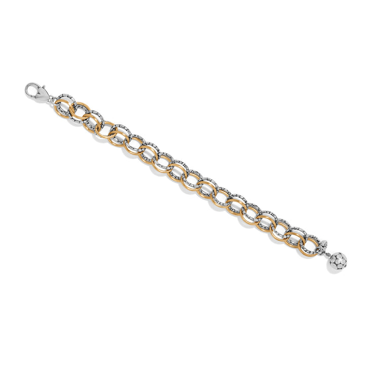 Brighton: Pebble Link Two Tone Bracelet JF0377 - The Vogue Boutique