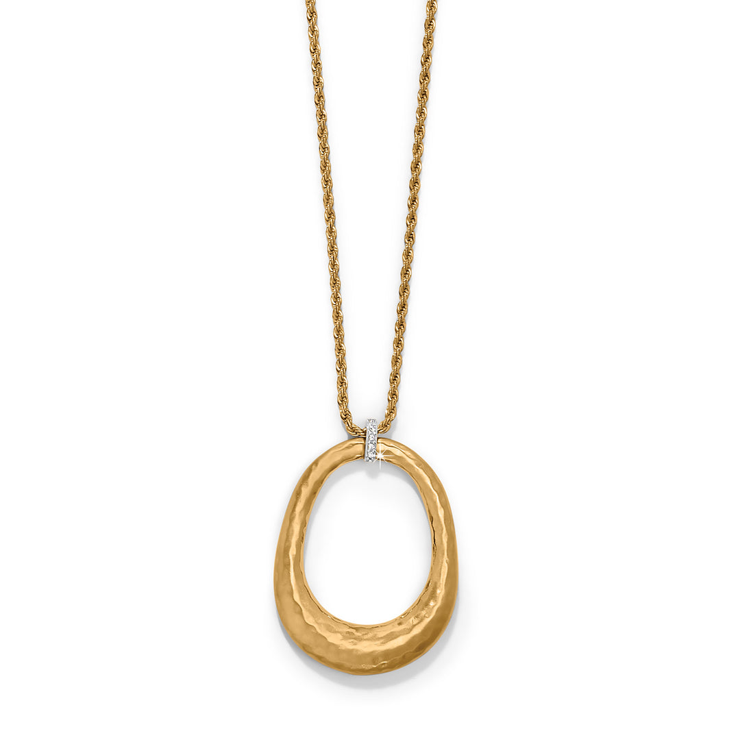 Brighton: Meridian Geo Open Ring Pendant Necklace in Gold (JM0026)