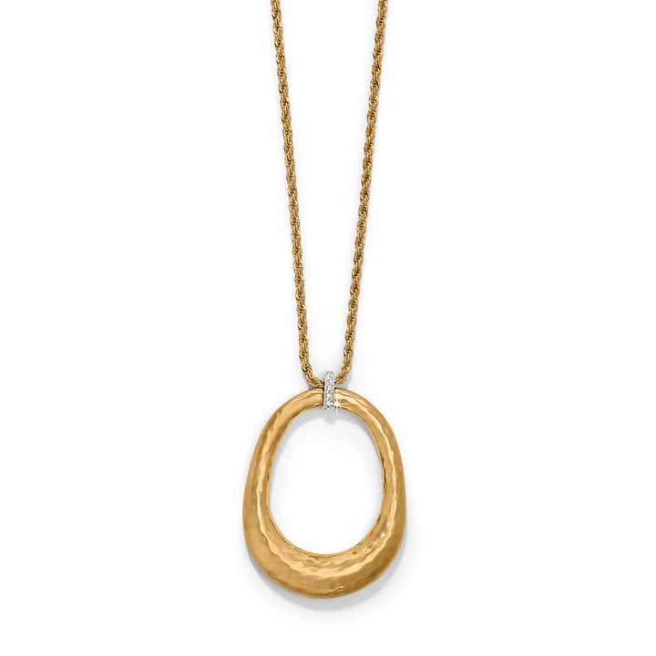 Brighton: Meridian Geo Open Ring Pendant Necklace in Gold (JM0026)