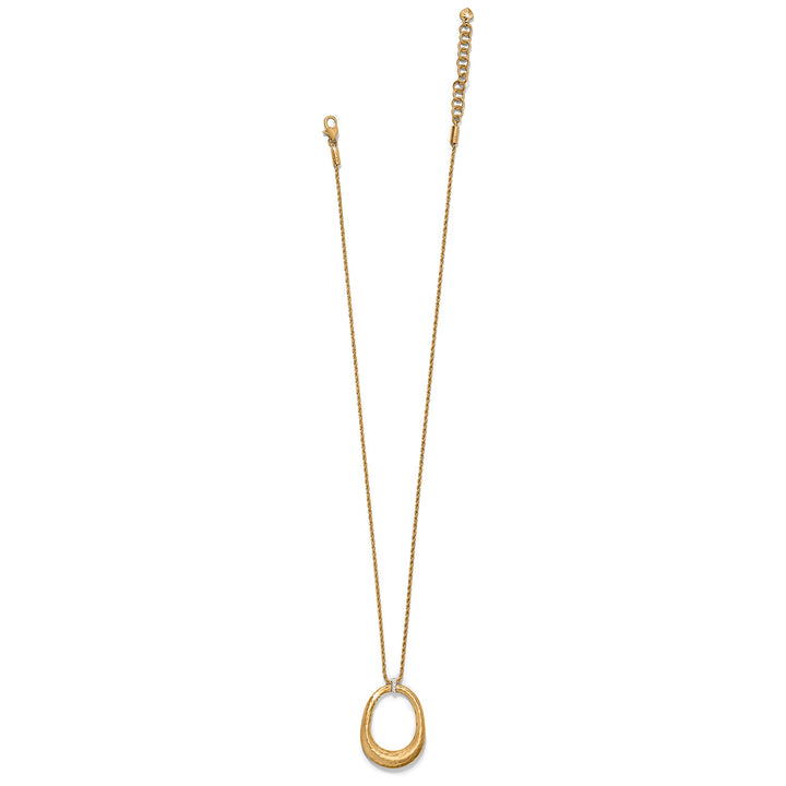 Brighton: Meridian Geo Open Ring Pendant Necklace in Gold (JM0026)