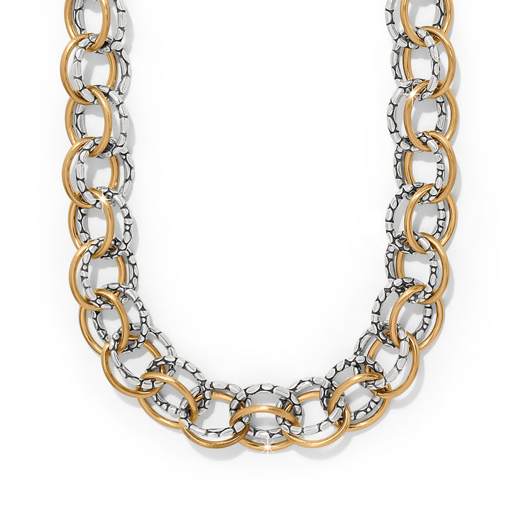 Brighton: Pebble Link Two Tone Necklace (JM0082) - The Vogue Boutique