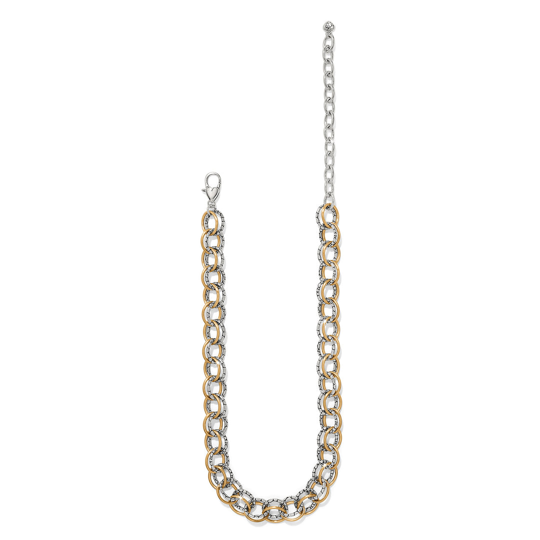 Brighton: Pebble Link Two Tone Necklace (JM0082) - The Vogue Boutique