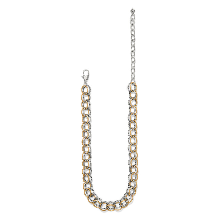 Brighton: Pebble Link Two Tone Necklace (JM0082) - The Vogue Boutique