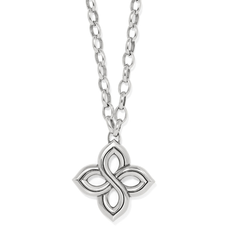 Brighton: Interlok Floral Knot Bold Necklace in Silver JM7630 - The Vogue Boutique